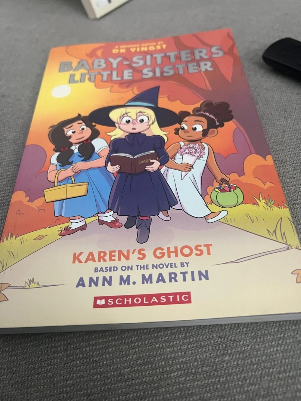 Scholastic Baby-Sitters Little Sister: Karen's Ghost - Orange & Purple Cover
